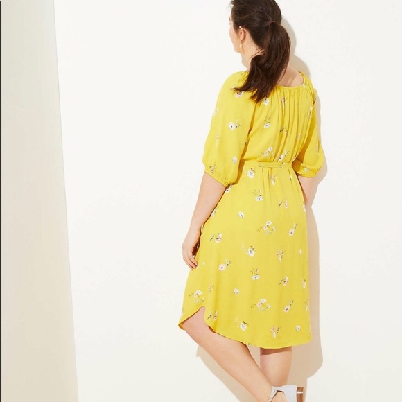 LOFT PLUS Women's NWT Floral Button Down Dress - Picture 3 of 3